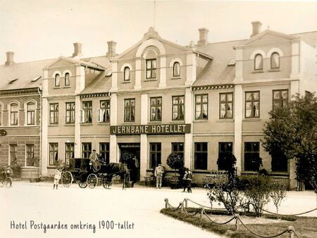 Hotel Postgaarden omkring år 1900